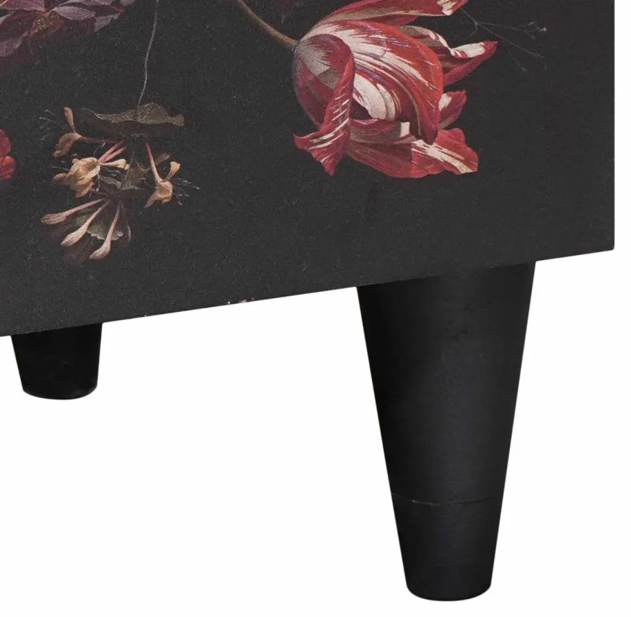 Éjjeli asztal fiókkal Sokszínű 50 x 33 x 60 cm Tömör Mangófát