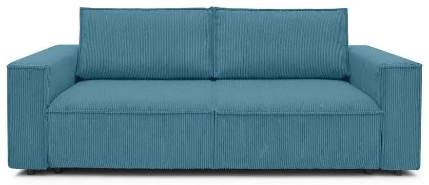 Türkiz kordbársony kinyitható kanapé 245 cm Nihad – Bobochic Paris