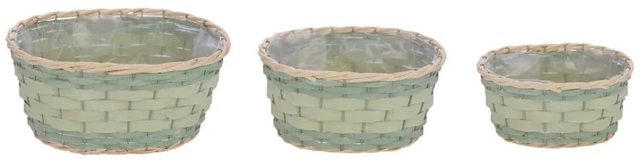 Natur M 3 db világoszöld virágcserép - Ego Dekor