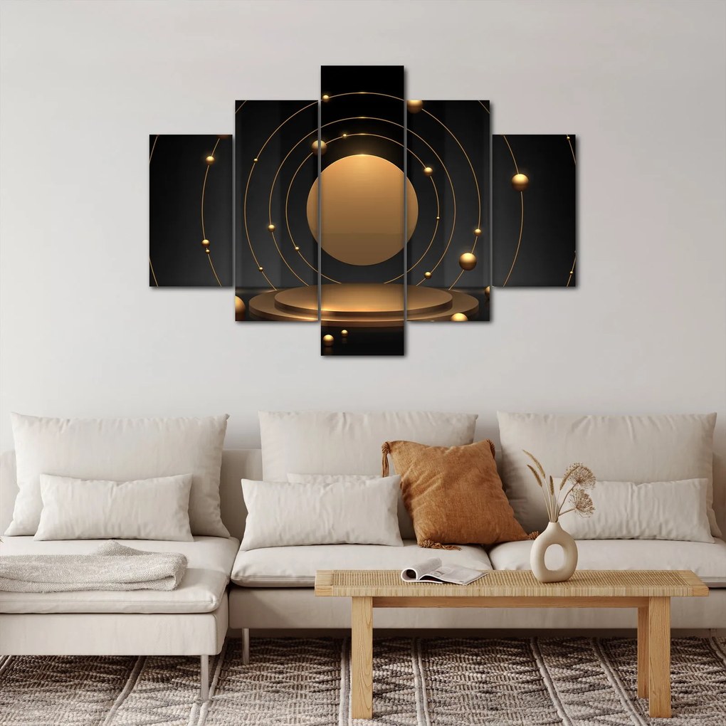 Kép - arany körök (150x105 cm)