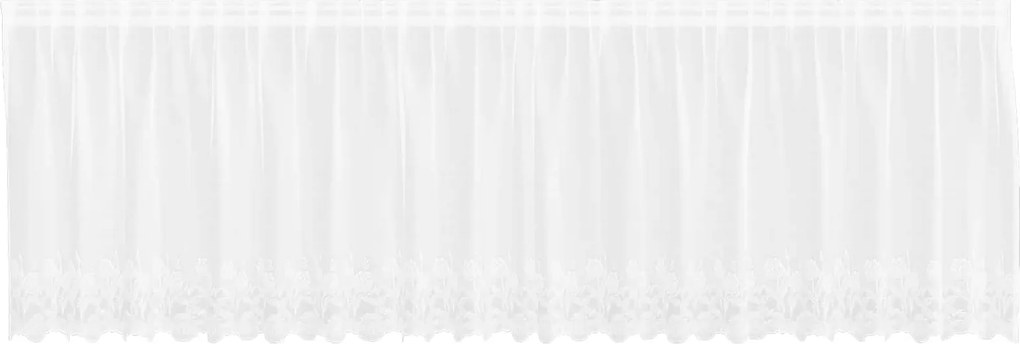 vidaXL Csipkés Függöny függönyökkel Fehér 80 x 500 cm Poliészter