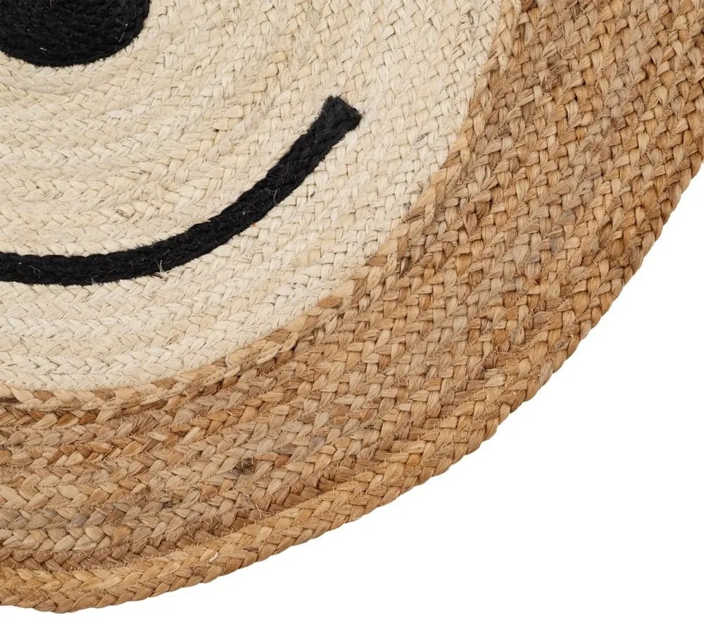 Natúr színű juta gyerek szőnyeg ø 100 cm Chiquillo – Ixia