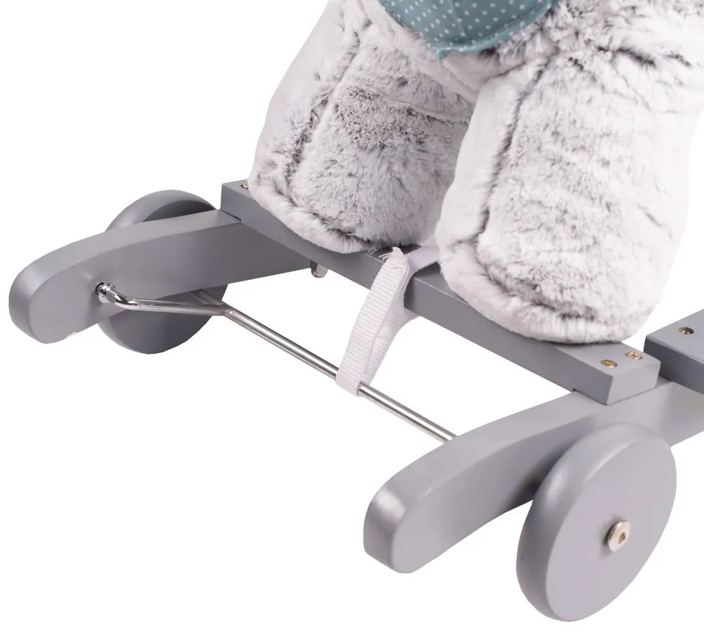 Kicsomagolt Hintajáték dallammal és kerekekkel PlayTo husky