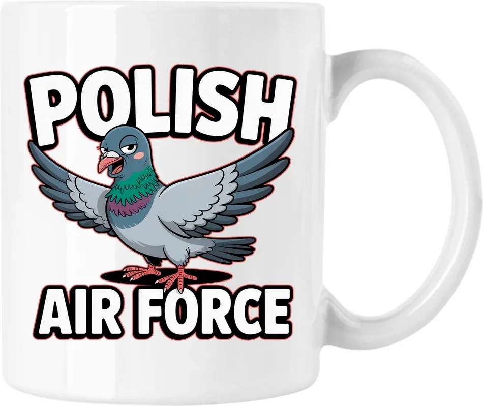 Bögre polish air force galamb madár lengyel 2 Fehér 330ml