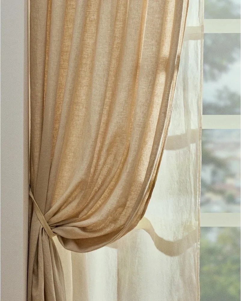 Bézs pamut függöny 140x270 cm Nolira – Kave Home