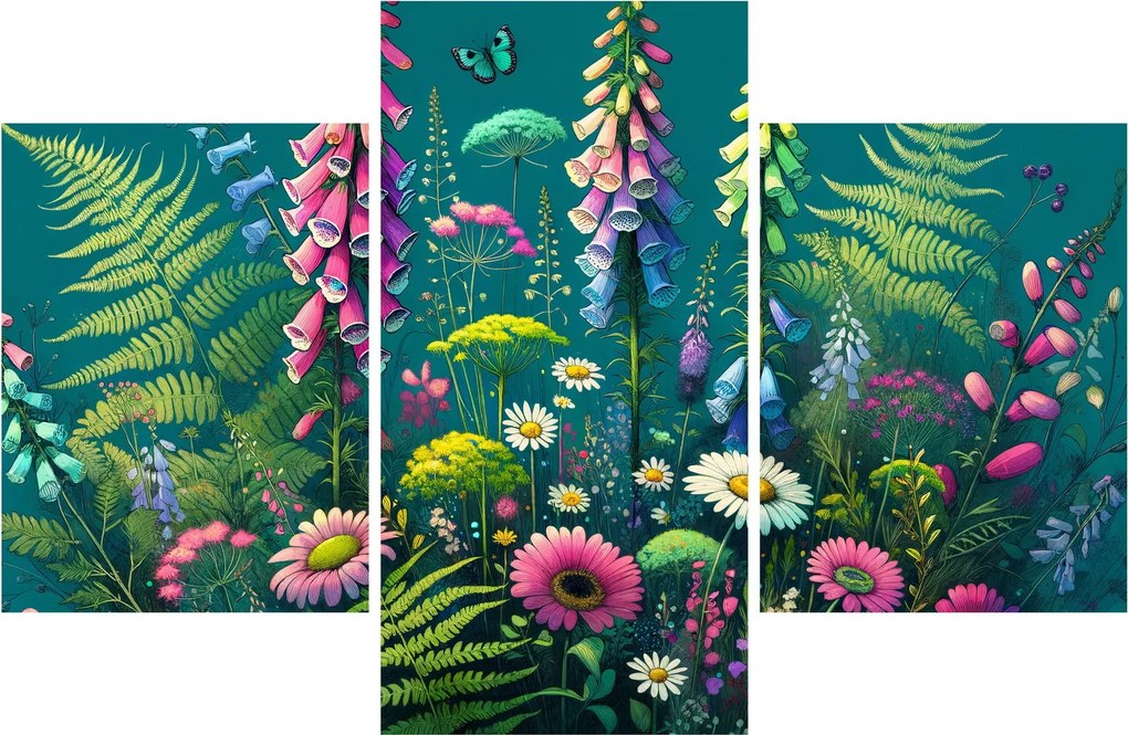 Kép - Mezei virágok (90x60 cm)