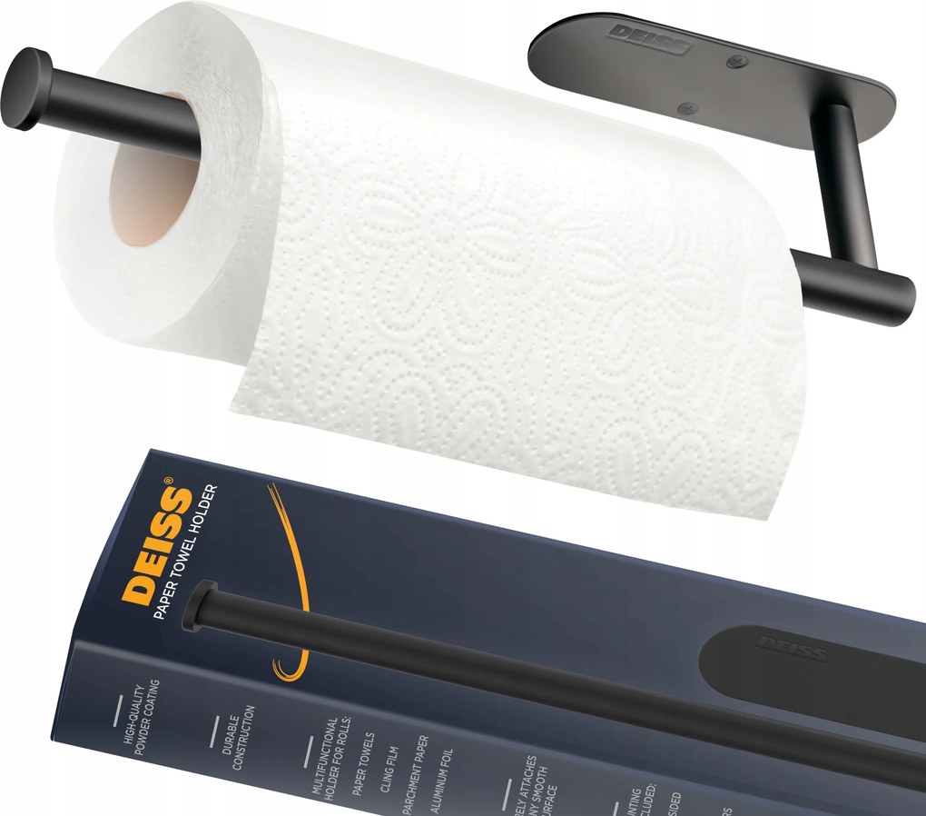Deiss Pro Rozsdamentes acél konyhai papírtörlő tartó akasztó