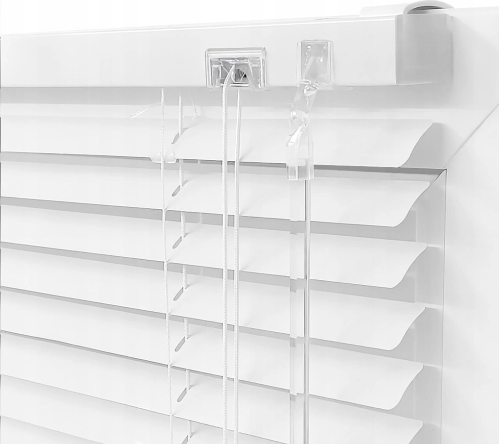 Alumínium vízszintes redőny 25 mm kész redőny Fehér 120x130 cm-es méretben