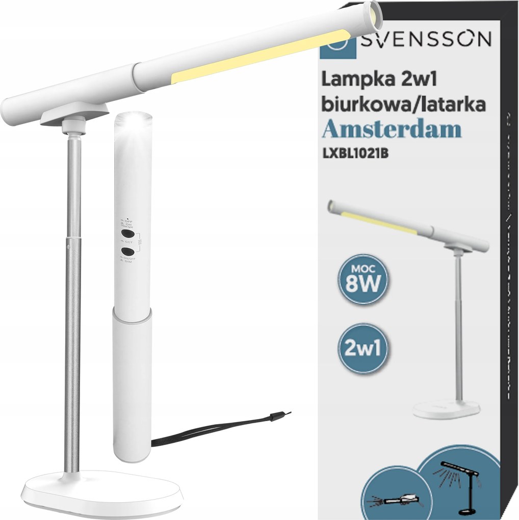 Asztali Lámpa Éjjeli Led Állítható Svensson Prémium