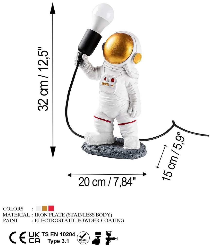 Asztali lámpa, űrhajós