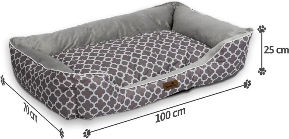 Kutyafekhely Grey Lucky 100 x 70 cm XL