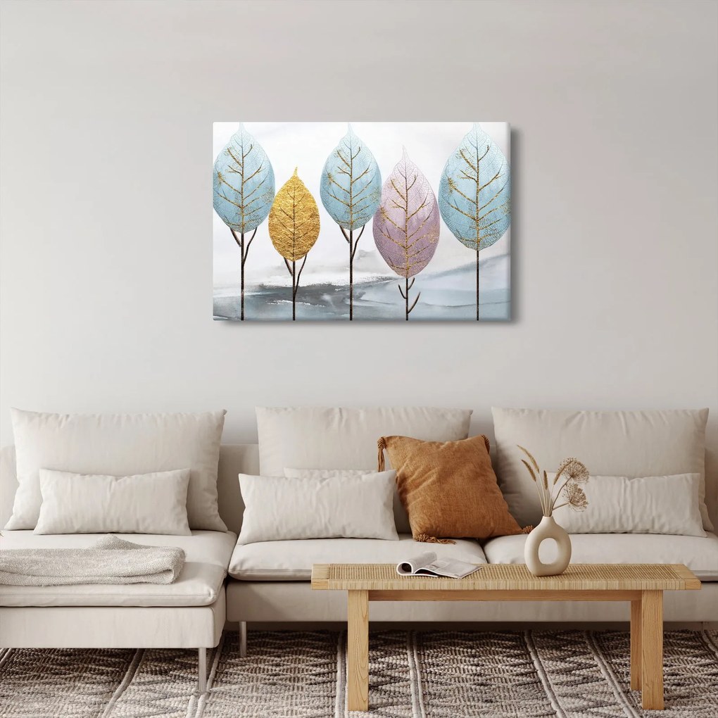 Kép - Dizájnos fák (90x60 cm)