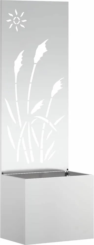 vidaXL Kertvédő vászon Ezüst 50 x 140 cm Horganyzott acél