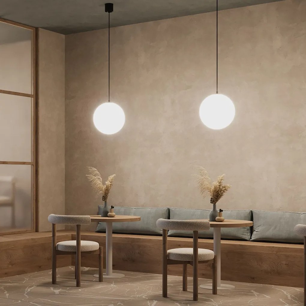 MAYTONI P039PL-5W3K-20-B LUNA Modern Függesztett Lámpa Fehér, Fekete LED IP20