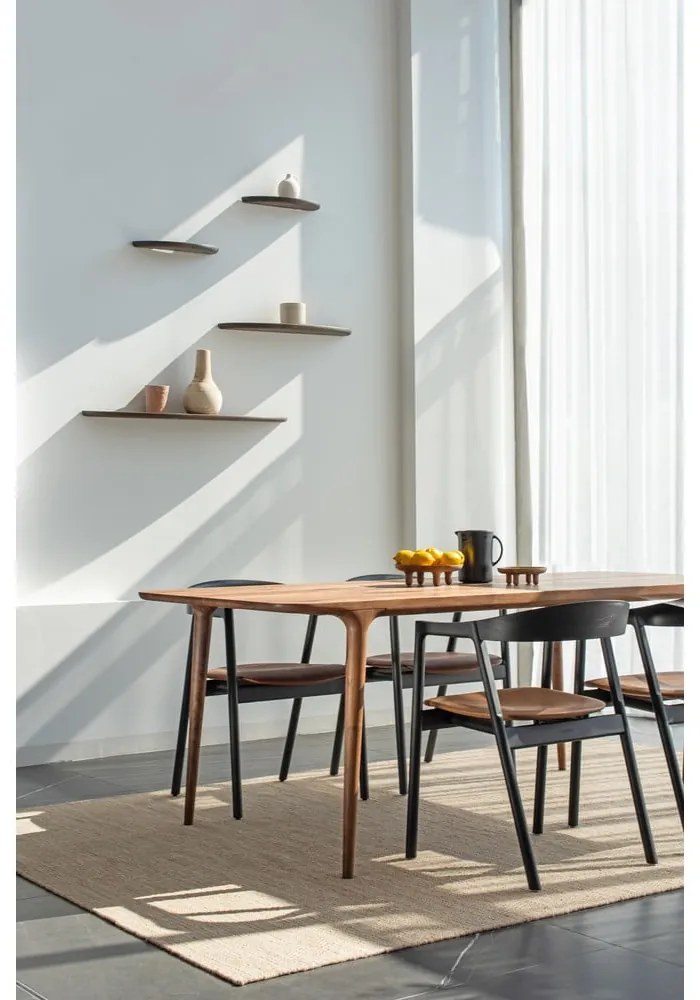 Barna tölgyfa fali polc 70 cm Mu – Gazzda