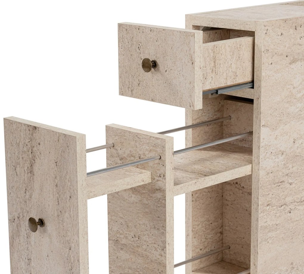 Fürdőszoba szekrény Calencia - Travertine