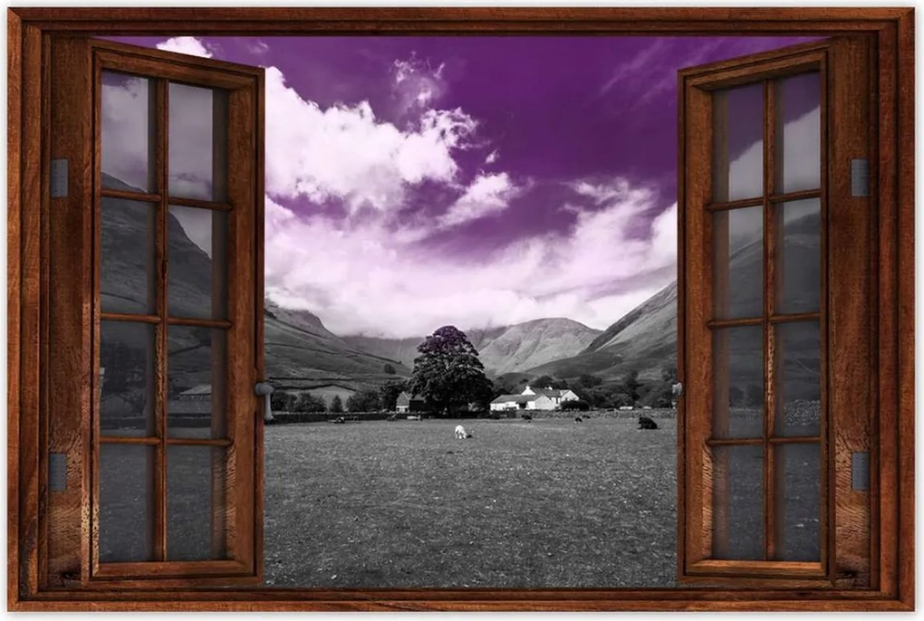 Poszterek 60x40 Lila égbolt