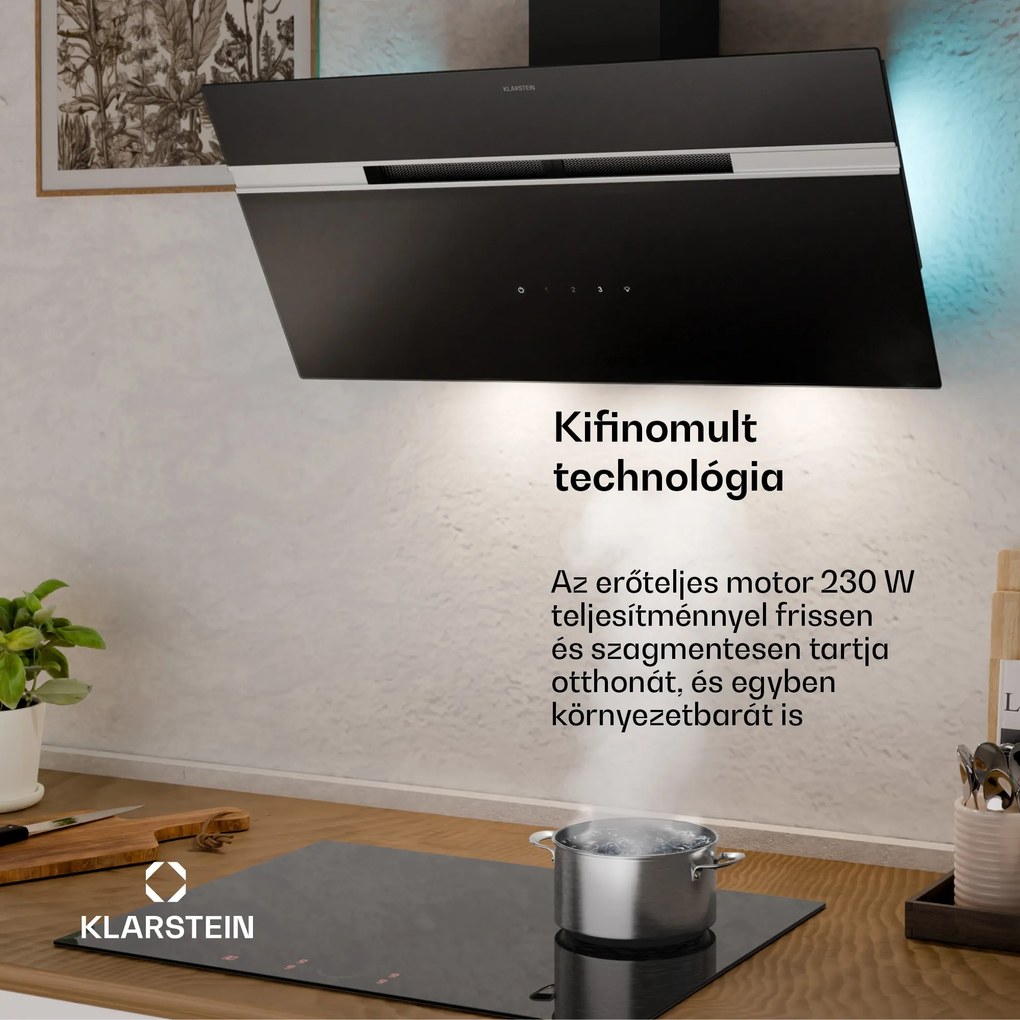 Klarstein Alina páraelszívó | 90 cm | 615 m³/h | Csendes | EEK A