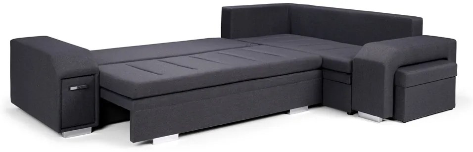 Sarokkanapé Aja (szürkésfekete) (J). 601405