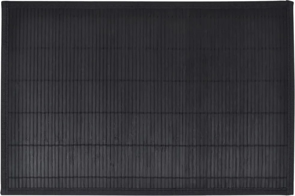vidaXL 6 db bambusz alátét 30 x 45 cm fekete
