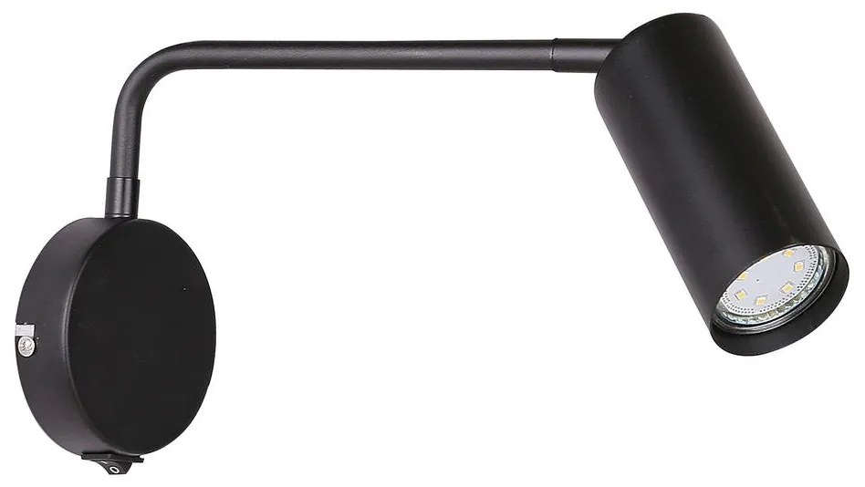 Fali lámpa TINA 1xGU10/15W/230V fekete