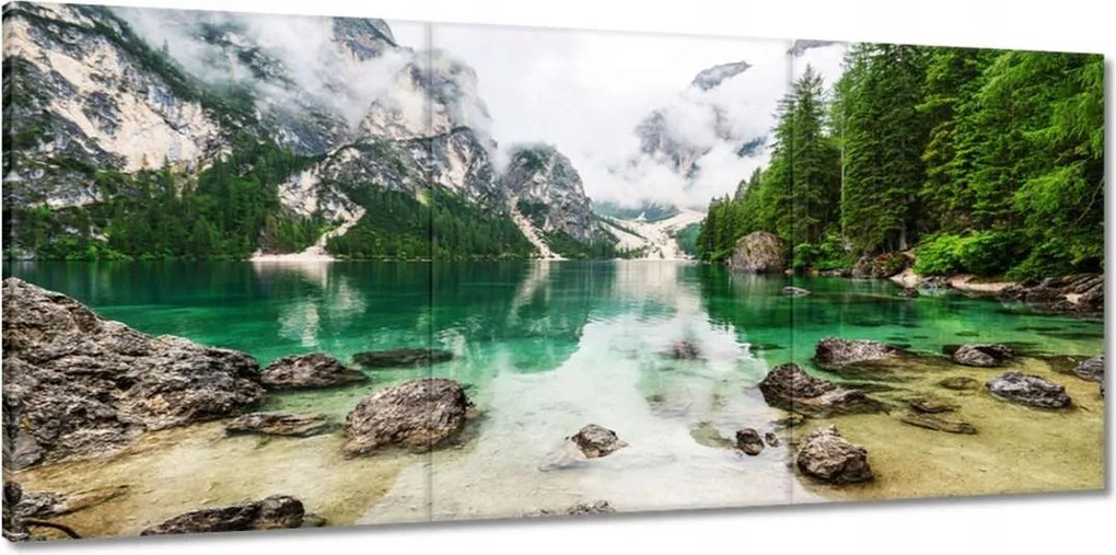 Vászonkép 150x70 Hegyi tó