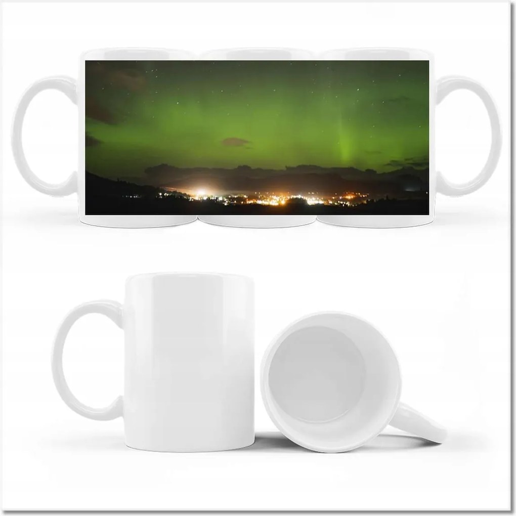 Fényképes bögre Sarkvidéki éjszaka Skóciában