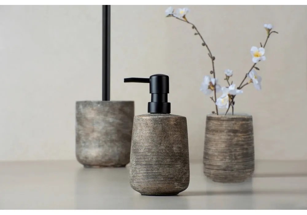 Barna kerámia fürdőszobai kiegészítő szett Fedio – Wenko