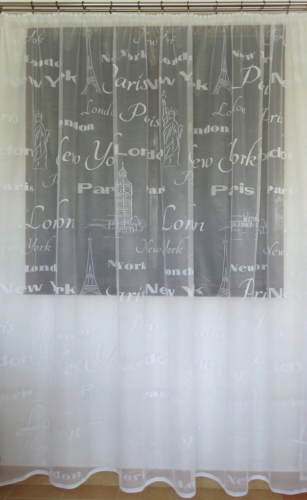 Mg Függöny Párizs New York 160X250 A53 kész szalag