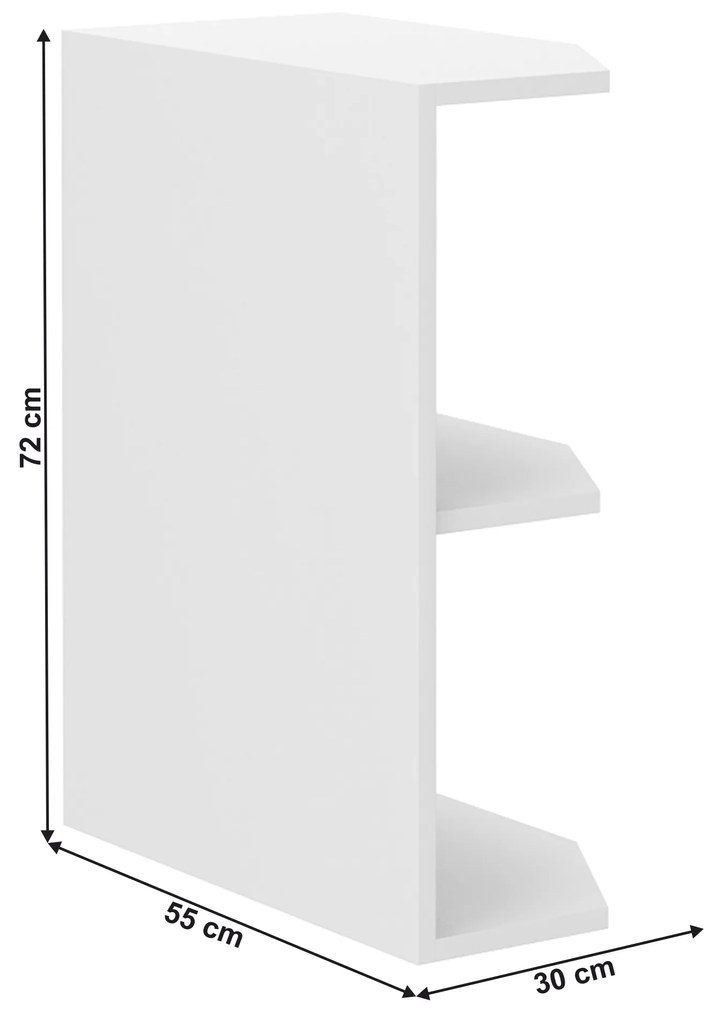 Alsó konyhai polc Lesana 1 (fehér) 30 D ZAK BB. 1063936