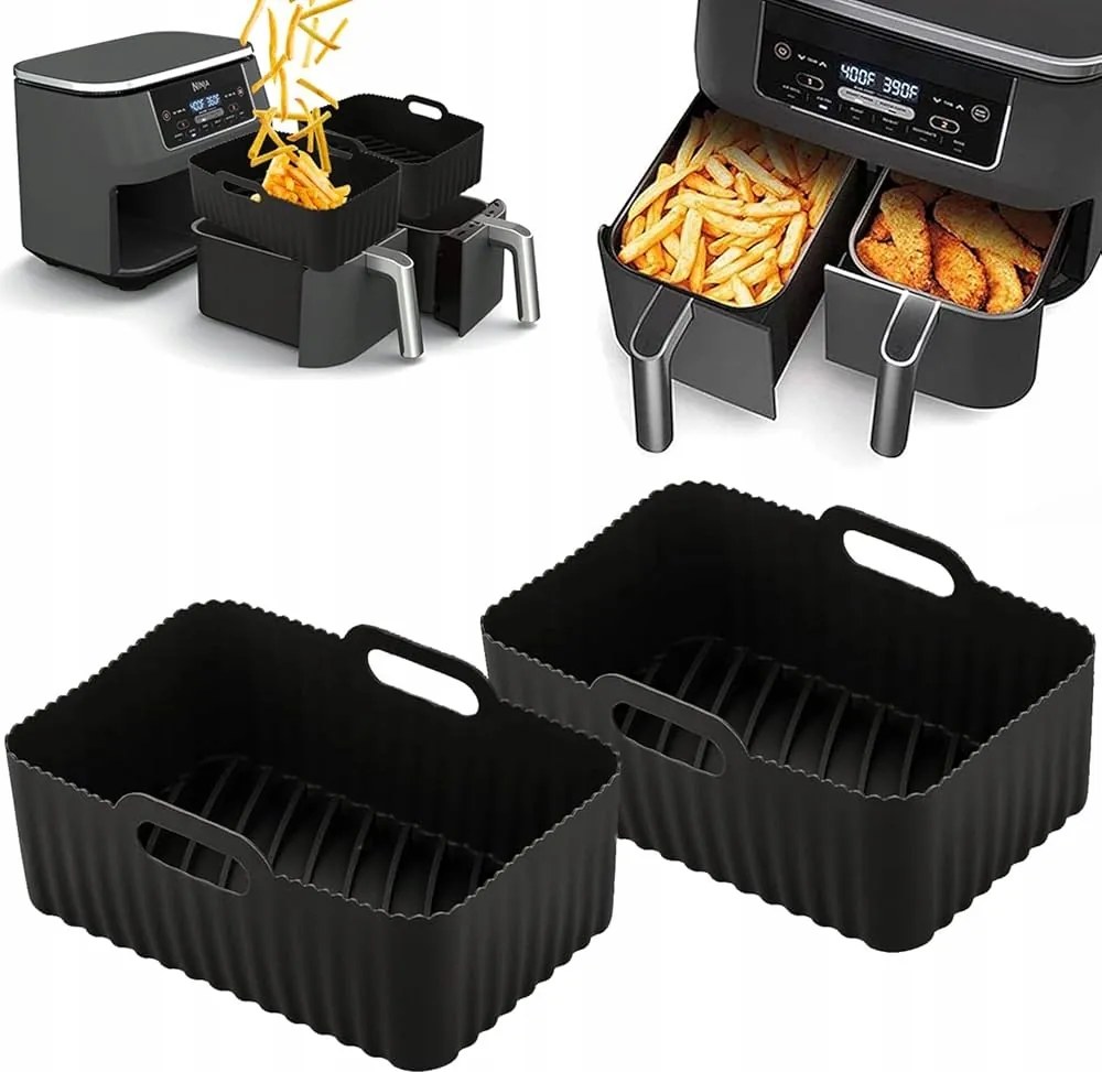 Szilikon Utántöltő Air Fryer Olajsütőhöz Zsírmentes Forma 2DB 20CM