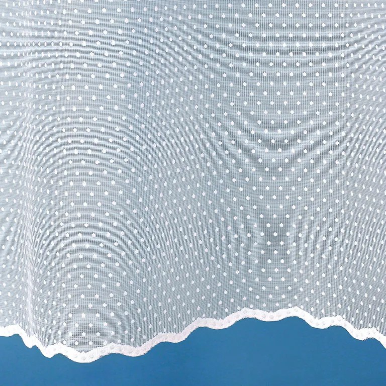 Goldea jacquard függöny - cikkszám 54050 pöttyös - méteráru 160 cm