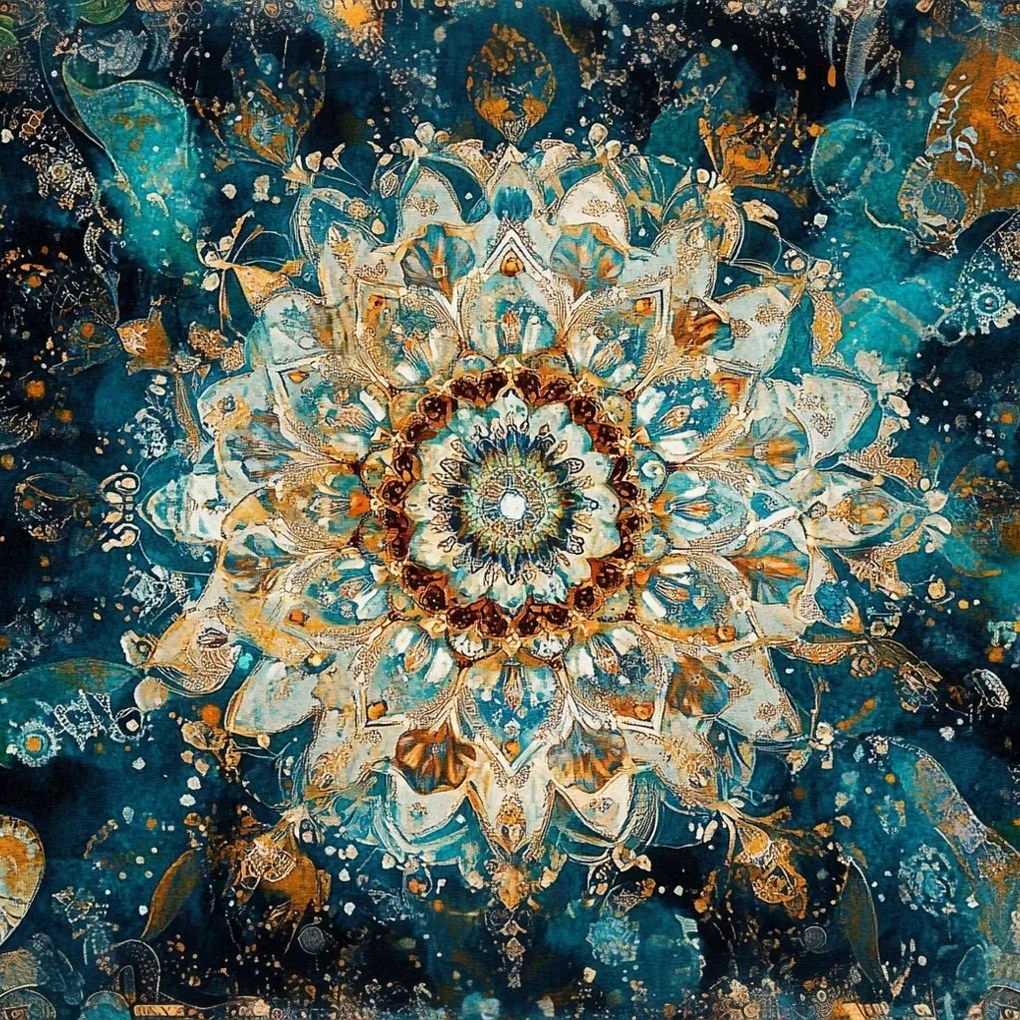 Vászonkép Canvas Grafika Mandala Harmónia Meditáció Zen Boho 40x40