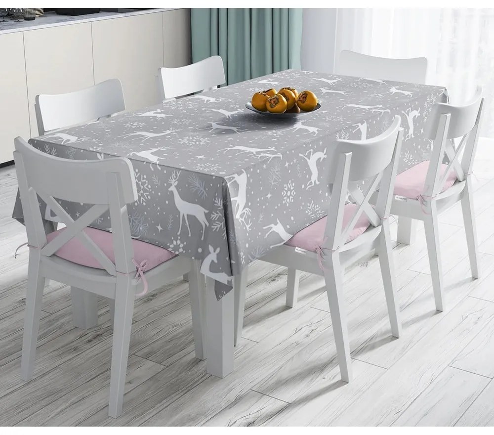 Winter Wonderland karácsonyi pamutkeverék asztalterítő, 140 x 180 cm - Minimalist Cushion Covers