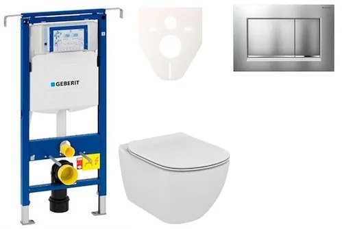 Fali WC szett Geberit előtétfalas szereléshez + Ideal Standard Tesi WC 111.355.00.5NE7