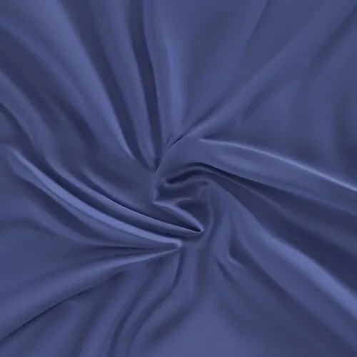 Kvalitex Selyem lepedő gumival, sötétkék, 90 x 200cm, 90 x 200 cm