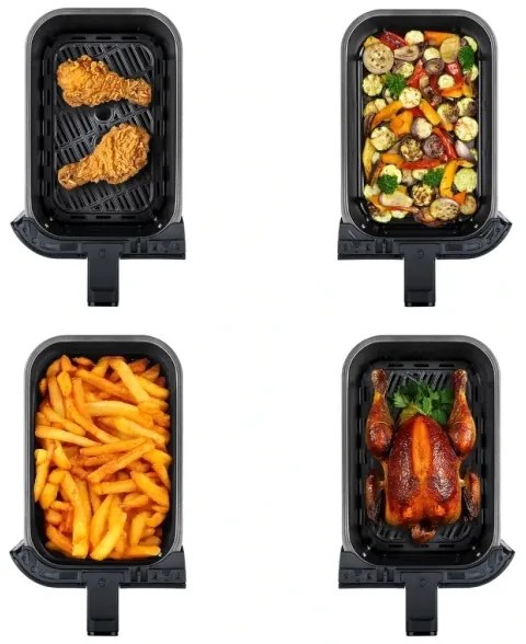 TESLA Electronics AirCook - multifunkciós digitális légsütő 9 l, 2400W