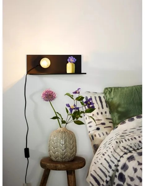 Lucide 06218/01/30 - Fali lámpa SEBO 1xE27/40W/230V fekete