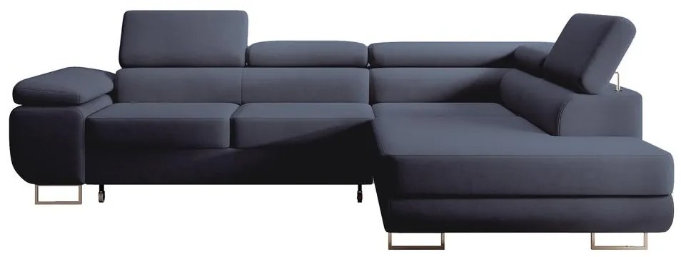 Sarokkanapé Stiletto (J) (kék + ezüst). 1099711