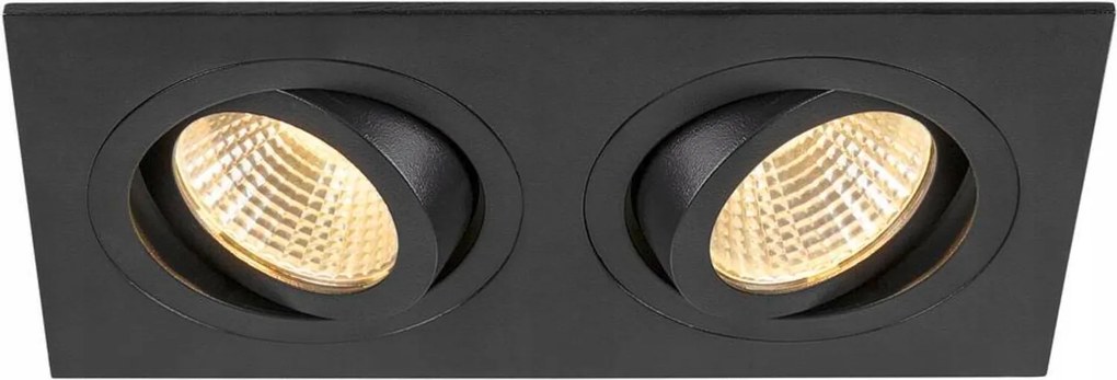 Big White Slv Új Tria 155 süllyesztett mennyezeti lámpa, négyzet, 3000K,