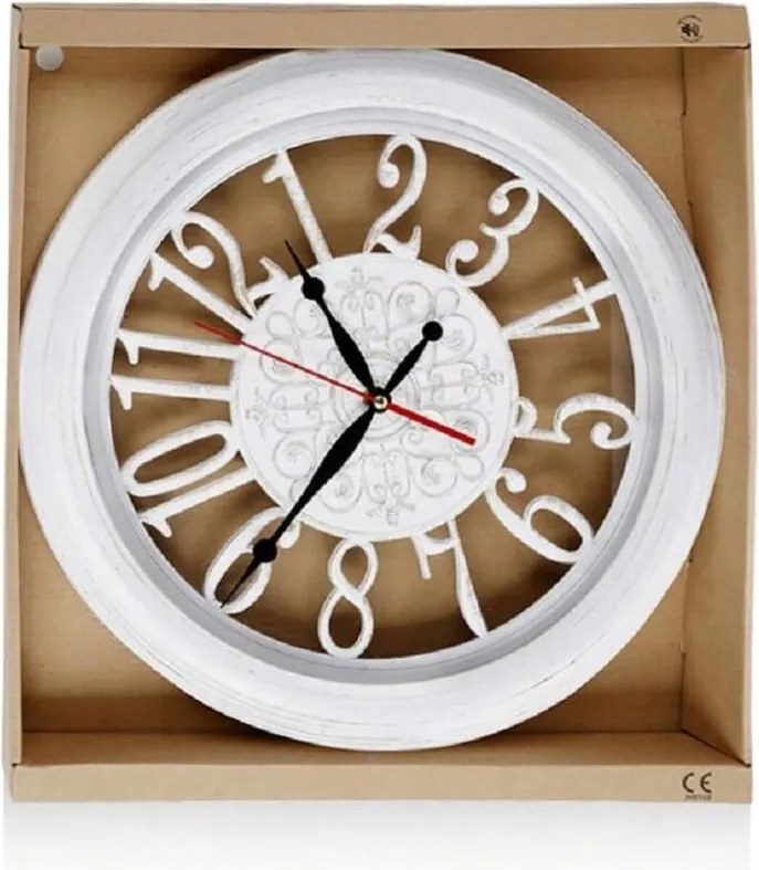 Falióra 38.5 cm fehér modern csendes