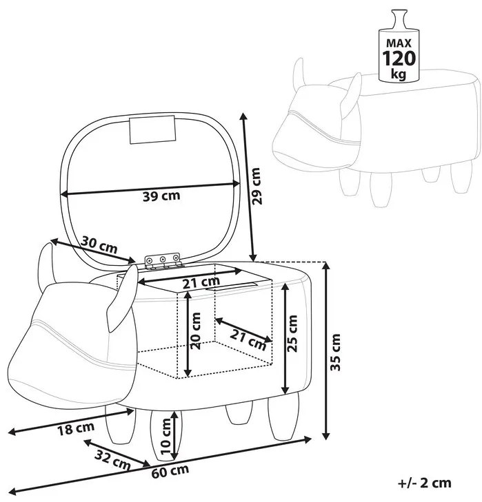 Taburett Calf (fekete). 1011328