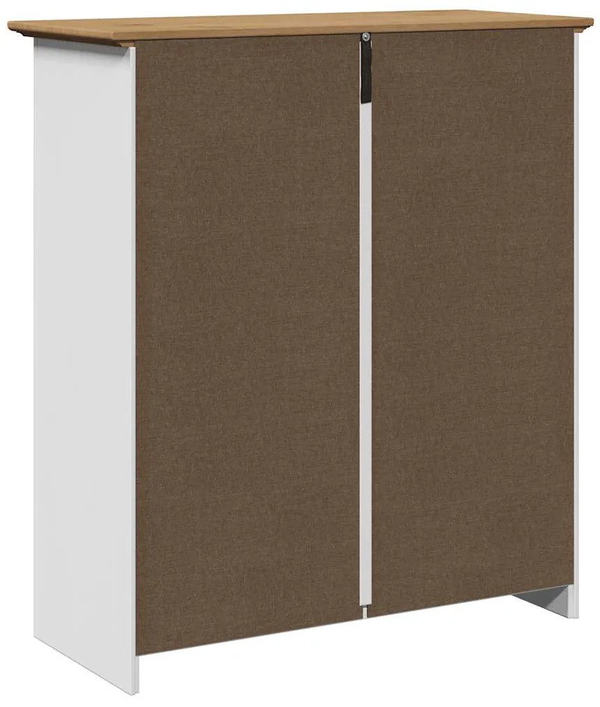 előszobaszekrény BODO&quot; 80x35x90 cm-es fehér és barna színben&quot;