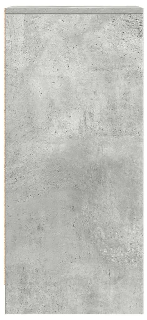 betonszürke szerelt fa tálalószekrény 29,5x34x76 cm