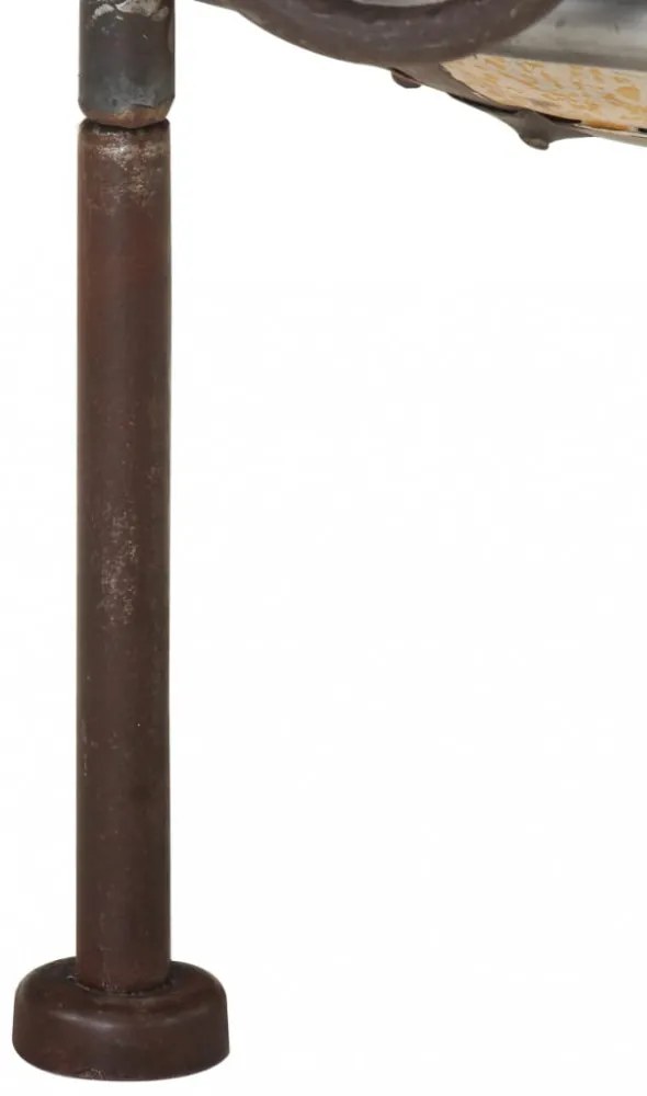 színes rusztikus vas tűztál Ø 40 cm