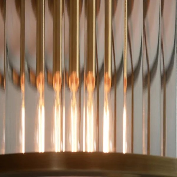 Endon 106265 - Mennyezeti lámpa RIDGETON 1xE27/10W/230V sárgaréz