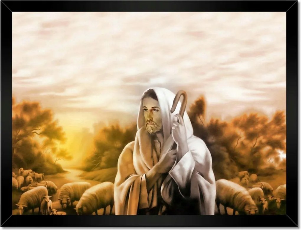Poszterek keretben 40x30 Jézus, a jó pásztor