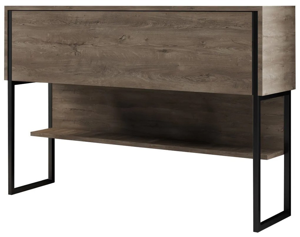 Komód Luxe - Black, Walnut