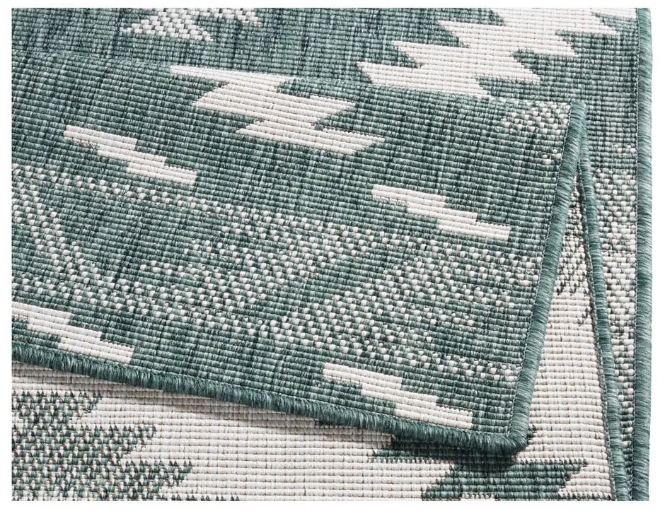 Malibu zöld-krémszínű kültéri szőnyeg, 250 x 80 cm - NORTHRUGS