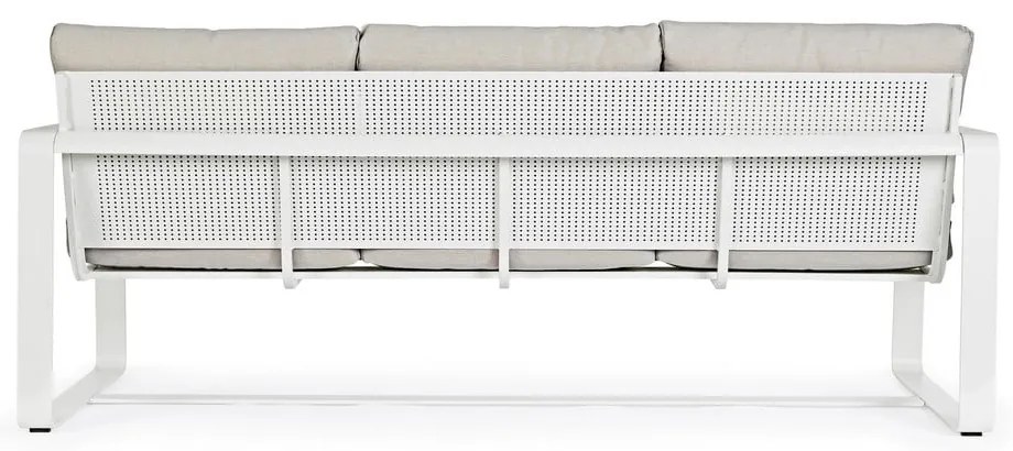 Fehér alumínium kerti kanapé Merrigan – Bizzotto